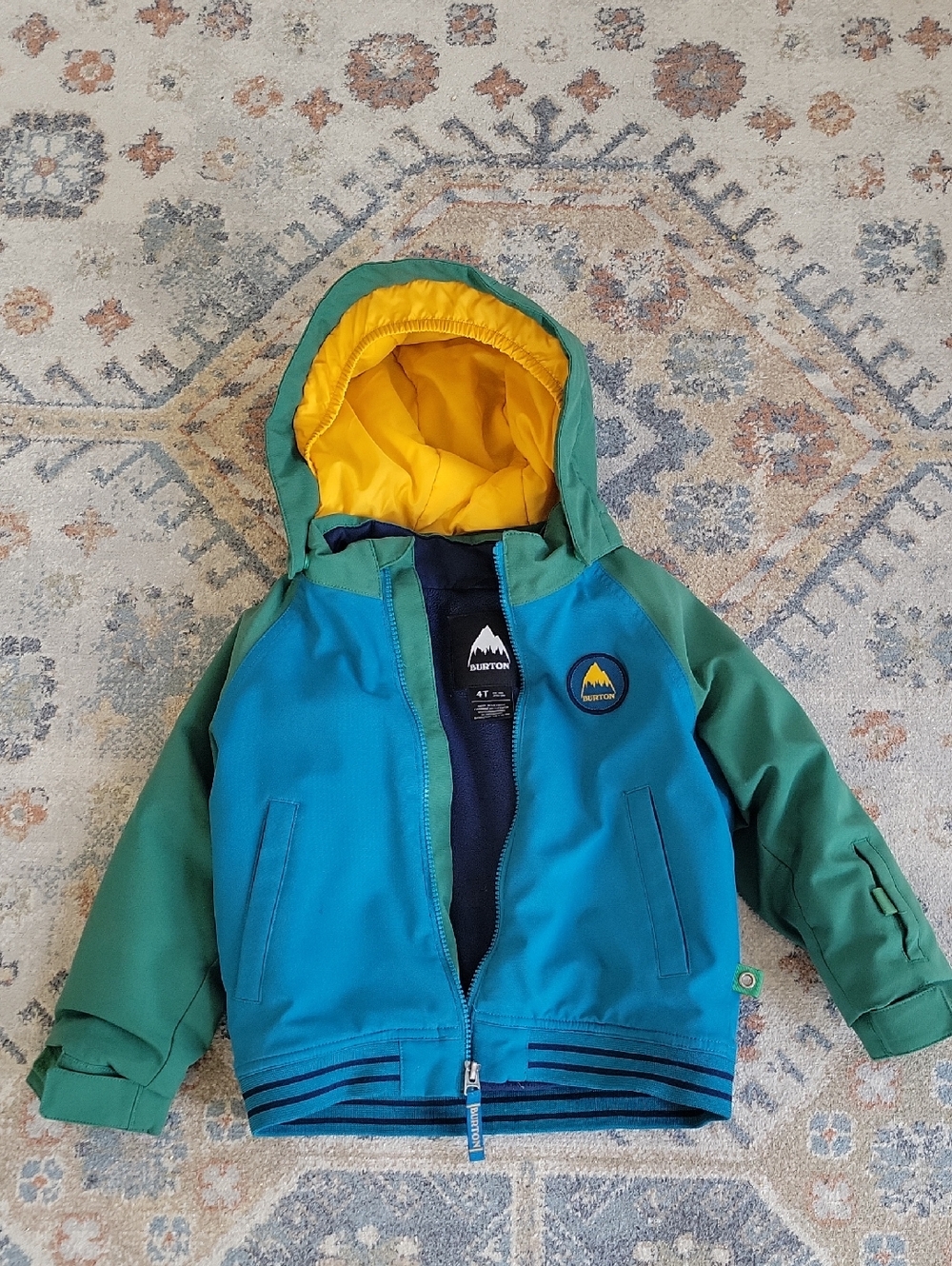 Burton Blue & Green Kids' Winter Jacket